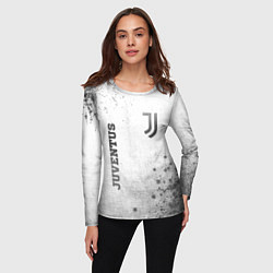 Лонгслив женский Juventus - white gradient вертикально, цвет: 3D-принт — фото 2