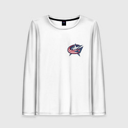 Лонгслив женский Columbus blue jackets - Sergey Bobrovsky, цвет: 3D-принт