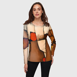 Лонгслив женский Фрагментированная композиция, цвет: 3D-принт — фото 2