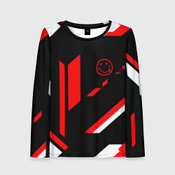 Женский лонгслив Nirvana текстура полосы