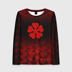 Лонгслив женский Black Clover red poly, цвет: 3D-принт