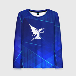 Лонгслив женский Black Sabbath blue poly, цвет: 3D-принт