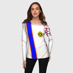 Лонгслив женский Borussia geometry sport, цвет: 3D-принт — фото 2