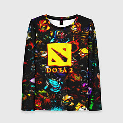 Лонгслив женский Dota2 персонажи, цвет: 3D-принт