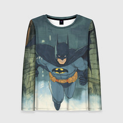 Лонгслив женский Бэтмен старый стиль, цвет: 3D-принт