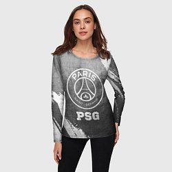 Лонгслив женский PSG - grey gradient, цвет: 3D-принт — фото 2