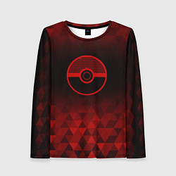 Лонгслив женский Pokemon red poly, цвет: 3D-принт