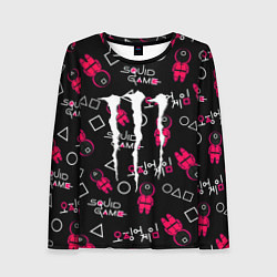 Лонгслив женский Monster energy x Ojingeo geim, цвет: 3D-принт