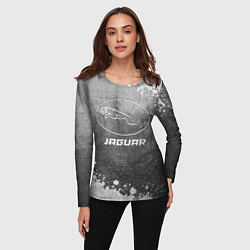 Лонгслив женский Jaguar - grey gradient, цвет: 3D-принт — фото 2