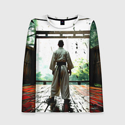 Лонгслив женский Боец айкидо в Японии, цвет: 3D-принт