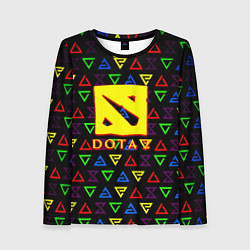 Лонгслив женский Dota pattern witcher, цвет: 3D-принт