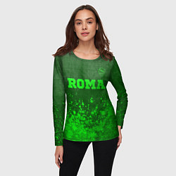 Лонгслив женский Roma - green gradient посередине, цвет: 3D-принт — фото 2