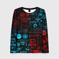 Лонгслив женский Twenty one pilots rock pattern, цвет: 3D-принт