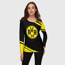 Лонгслив женский Borussia полосы, цвет: 3D-принт — фото 2