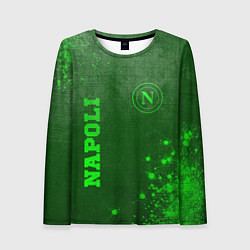 Женский лонгслив Napoli - green gradient вертикально