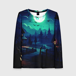 Лонгслив женский Day of the Dead - Хэллоуин, цвет: 3D-принт