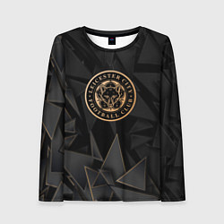 Лонгслив женский Leicester City golden poly, цвет: 3D-принт