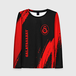 Лонгслив женский Galatasaray - red gradient вертикально, цвет: 3D-принт