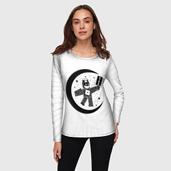 Лонгслив женский Роблокс месяц, цвет: 3D-принт — фото 2