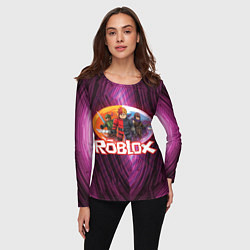 Лонгслив женский Roblox пероснажи, цвет: 3D-принт — фото 2