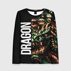 Женский лонгслив Татуировка дракона ирезуми