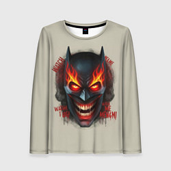 Лонгслив женский Огенный Бэтмент, цвет: 3D-принт