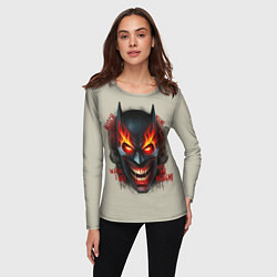 Лонгслив женский Огенный Бэтмент, цвет: 3D-принт — фото 2