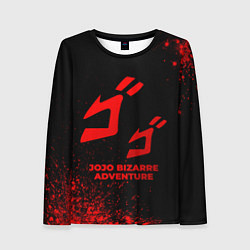 Женский лонгслив JoJo Bizarre Adventure - red gradient