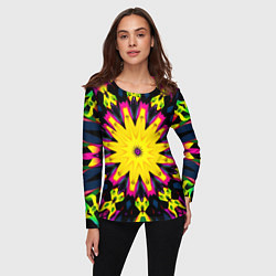 Лонгслив женский Звездный калейдоскоп, цвет: 3D-принт — фото 2