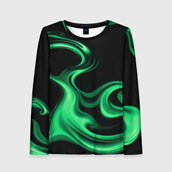 Лонгслив женский Color green smoke, цвет: 3D-принт