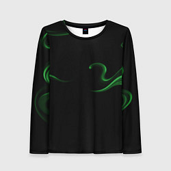Лонгслив женский Color green abstraction, цвет: 3D-принт