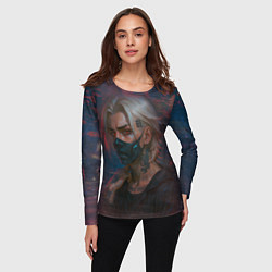 Лонгслив женский Мужчина в маске, цвет: 3D-принт — фото 2