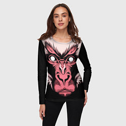 Лонгслив женский Monkey wisdom, цвет: 3D-принт — фото 2