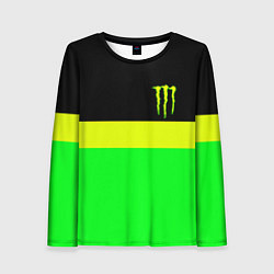 Женский лонгслив Monster energy полосы