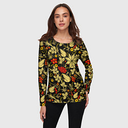 Лонгслив женский Корни прошлого в настоящем, цвет: 3D-принт — фото 2