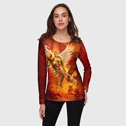 Лонгслив женский Кот примарх, цвет: 3D-принт — фото 2