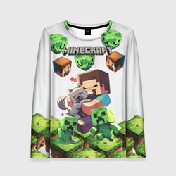 Лонгслив женский World of minecraft, цвет: 3D-принт