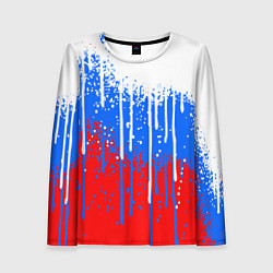 Женский лонгслив Патриот - флаг