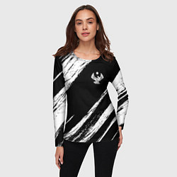 Лонгслив женский Дагестан - брызги, цвет: 3D-принт — фото 2