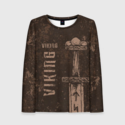 Лонгслив женский Меч викинга, цвет: 3D-принт