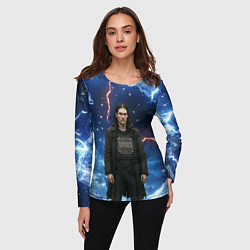 Лонгслив женский Bones в именном бронежилете, цвет: 3D-принт — фото 2