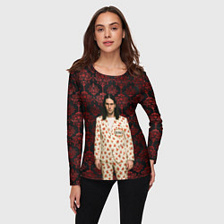 Лонгслив женский Bones в костюме с розами, цвет: 3D-принт — фото 2