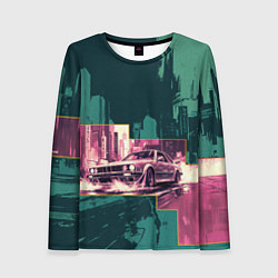 Женский лонгслив Дрифтующий спорткар