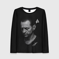 Лонгслив женский Честер Беннингтон - легенда, цвет: 3D-принт