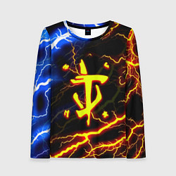 Лонгслив женский Doom молнии шторм, цвет: 3D-принт