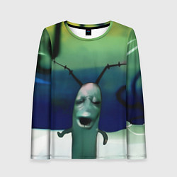 Лонгслив женский Планктон страдает мем, цвет: 3D-принт