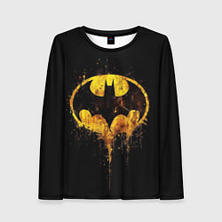 Лонгслив женский Бэтмен летучая мышь, цвет: 3D-принт
