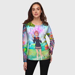 Лонгслив женский Дандадан Сиратори Айра держит мороженое, цвет: 3D-принт — фото 2