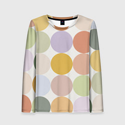 Женский лонгслив Цветочный горошек