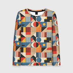 Лонгслив женский Ритмы Баухауса, цвет: 3D-принт